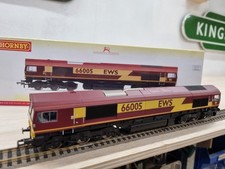 Hornby OO Gauge R3777 Class 66 Locomotive 66005 EWS with TTS Sound