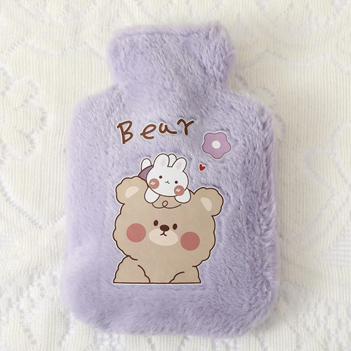 Cartoon plush hot water bottle - cartoon,