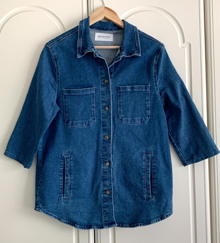 Blue denim stretchy mid - denim,