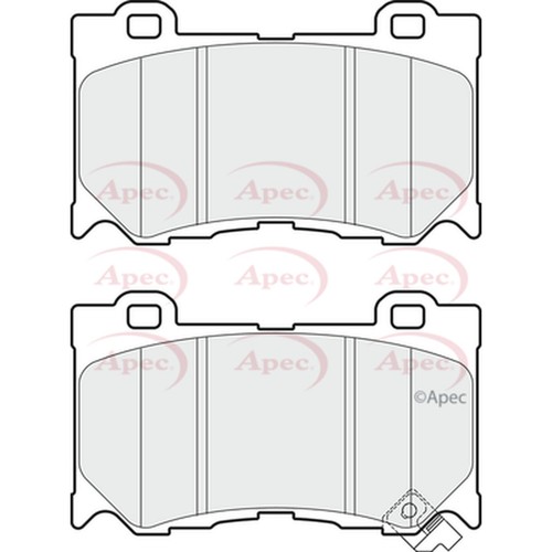 Brake pads set - pads, infiniti