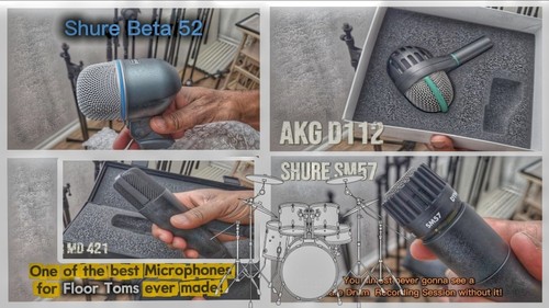 Pro drum mic bundle shure - drum, bundle: