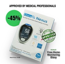 GlucoRx NEXUS Blood Glucose Monitoring System