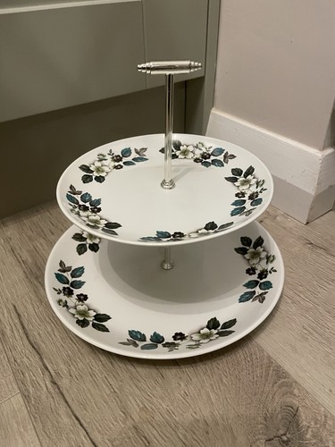Vintage ceramic floral cake - ceramic,