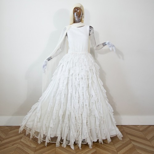 Vintage 1980s ivory silk - 1980s,