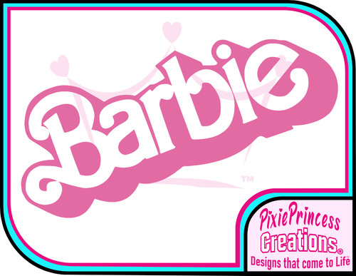 Barbie logo doll vinyl - barbie,
