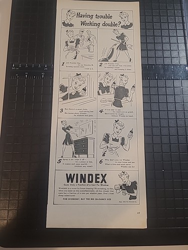 Windex ww2 vintage print - windex,