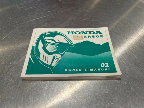 2001 honda xr50r - owners, manual
