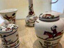 crown staffordshire hunting scene Bone China