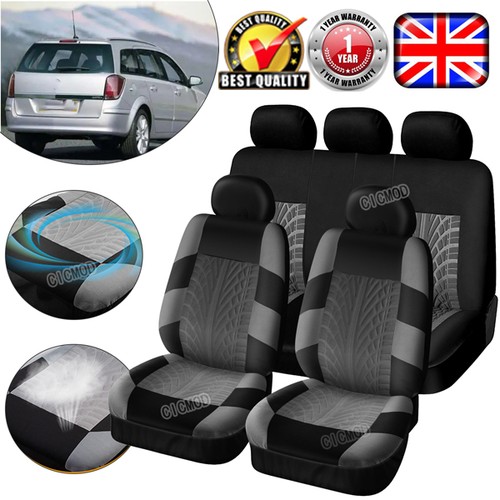 Full set grey fabric seat - full,