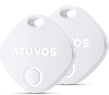 ATUVOS Smart Bluetooth Item Finder 2 Pack, Compatible with Apple Find My iOS Key