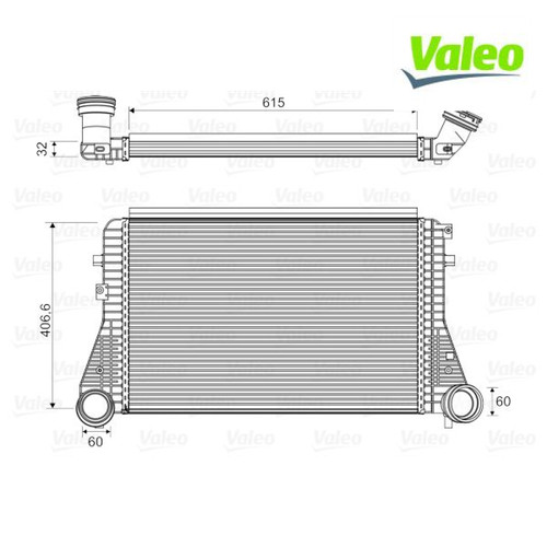 Charge air cooler valeo 818795 - cooler,