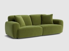LOAF Squishblocks Medium Modular Sofa in Good Green Clever Deep Velvet (1785)