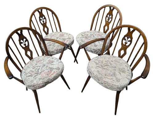 Vintage ercol dining chairs - dining,