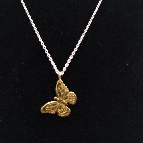 Sterling silver butterfly - silver,