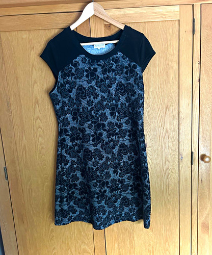 Apricot floral shift - shift, dress