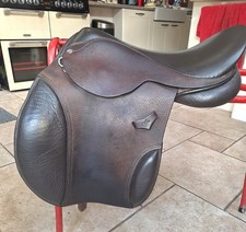 Thorn GP/SJ/WH English Leather Saddle 17.5 Wide Fitting. Very Good Condition