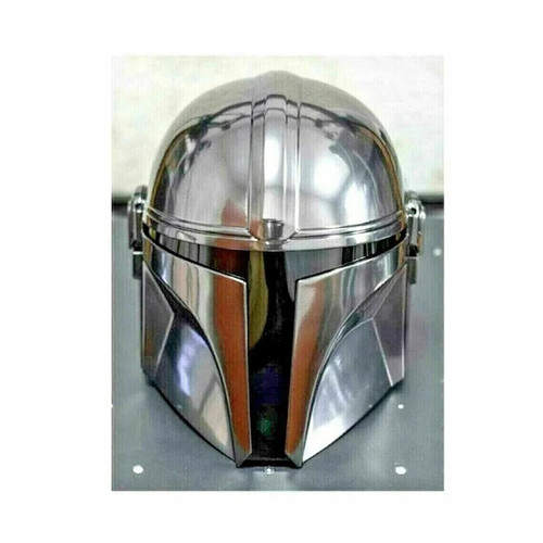 Mandalorian steel helmet star - steel, helmet,