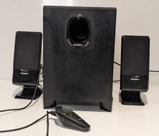 Technika Black Multimedia Desktop PC 2.1 Speakers with Subwoofer TK21SK02 - 8.5w