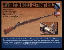 Winchester Model 52 Target Rifle Rifle Atlas Classic Firearms Card