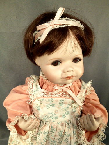 Porcelain doll sara - porcelain,