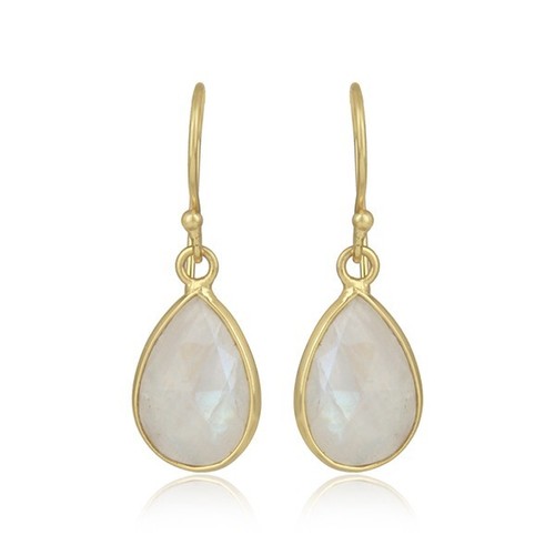 Natural rainbow moonstone - rainbow, pear