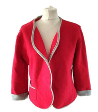 SARAH HARDY Red Boiled Wool