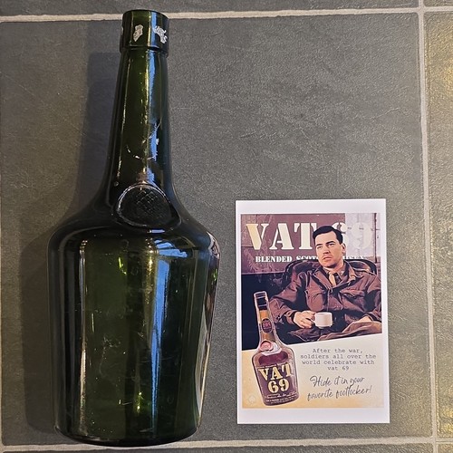 Vat vintage embossed green - embossed,