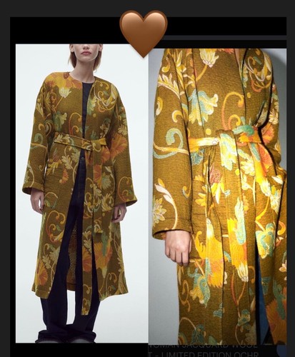Zara jacquard wool blend - jacquard, coat