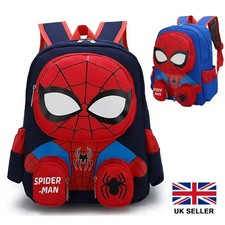 Boys Marvel Spiderman Backpack Kids Avengers School Travel Rucksack Lunch Bag UK