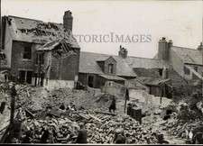 1940 Press Photo Wreckage
