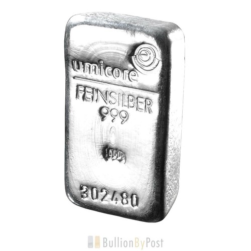 Umicore 500 gram silver bars - silver,