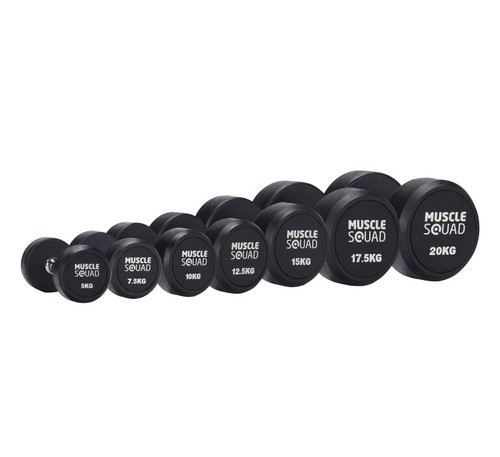 Dumbell weights round rubber - dumbell,