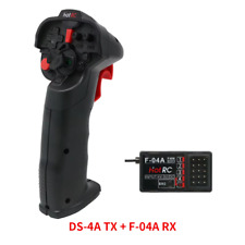 Hotrc DS-4A 2.4G 4 Channel Single Hand RC Radio Transmitter with 4Ch Receiver fo