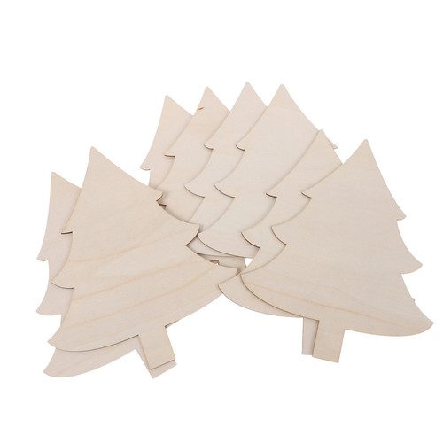 Beige wooden christmas tree - beige,