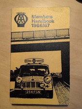 AA Member Handbook 1966/67 Map Vintage Maps Hotels Garages Guide Memorabilia