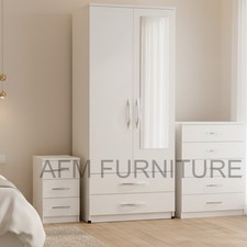 2 Door Wardrobe Set Chest of