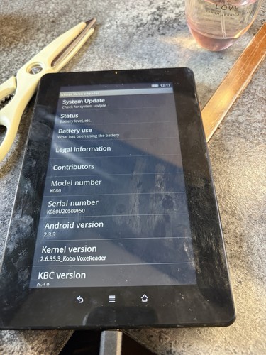 Kobo vox reader 8gb wifi - reader,
