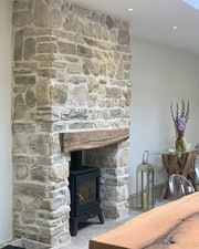 Sand stone cladding wall - sand, cladding,