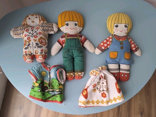 Vintage 1970s rag doll cloth - vintage,
