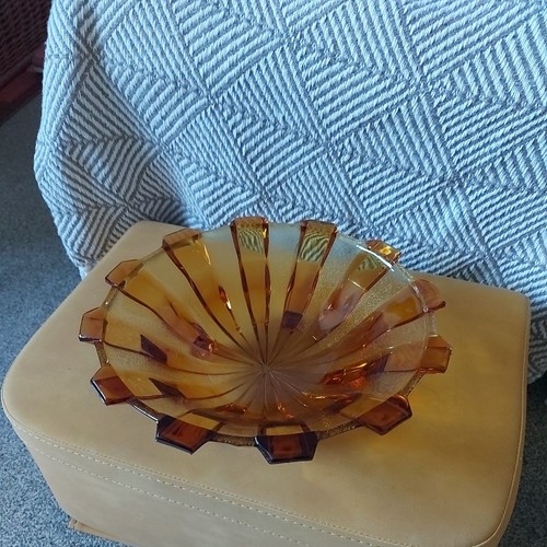 Stolzle art deco orange - orange, amber
