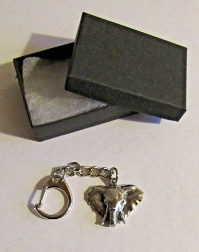Keyring bull elephant head - elephant,