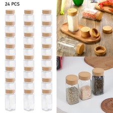 24X Glass Spice Jars with