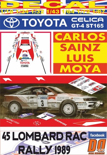 Decal toyota celica gt4 carlos - decal,