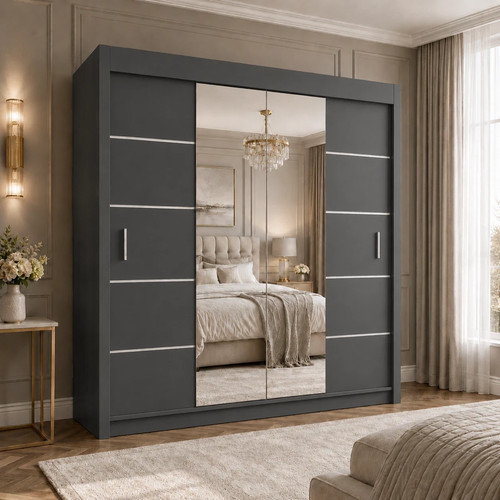 Modern bedroom sliding door - bedroom,