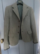 Vintage 1970's Doody Tailored HARRIS TWEED Ladies Fitted Jacket Small size