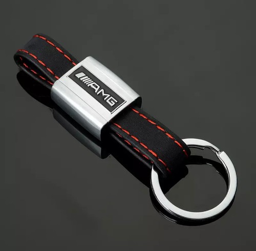 Leather keyring for mercedes - keyring,