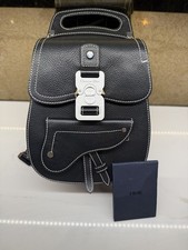 Dior Sling Crossbody Saddle Gallop Black Leather Bag RRP £2100