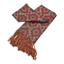 Grosvenor by Tootal Men's Vintage Red & Mustard Scarf