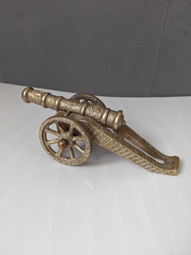 Vintage brass gun cannon - ,