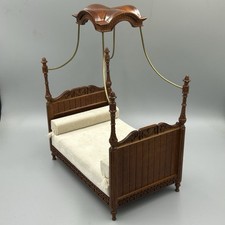 Dolls House 1:12 Louis XV Double Canopy Bed JBM Miniatures * Read Description *